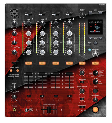 Pioneer DJ DJM 700 Skin Steelay Red